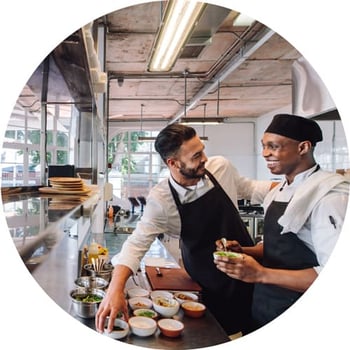 Culinary Kitchen Employee Teamwork