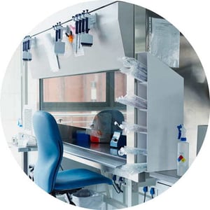 Fume hood in a laboratory.