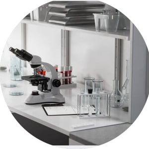 Microscope in Lab Microscope in Lab