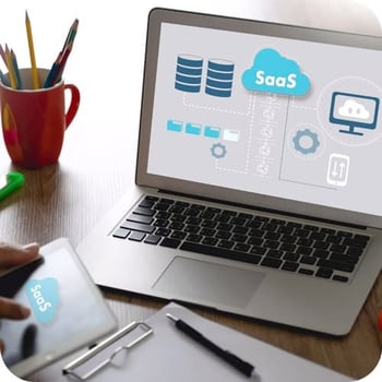 SaaS Flowchart Laptop