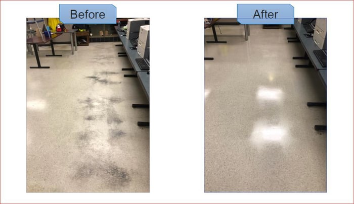 Before After Floor Maintenance