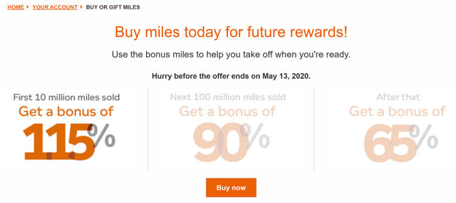 Buy Airline Miles for Future Rewards